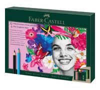 FABER-CASTELL 210053 FABER-CASTELL Polychromos & Pitt Graphite Matt Malset farbsortiert, 40 St.