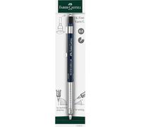 Faber-Castell - Porte-mine TK-FINE VARIO L 0,5 mm Indigo | Crayon à mine avec mécanisme Soft/Hard pour l'écriture et le dessin, ainsi qu'une gomme intégrée