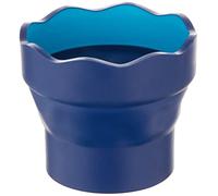 FABER-CASTELL - Pot à pinceaux pliable CLIC & GO bleu