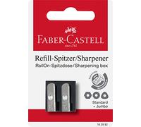 Faber-Castell Recharge pour taille-crayon double RollOn plastique noir