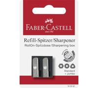 Faber-Castell Recharge pour taille-crayon double RollOn plastique noir