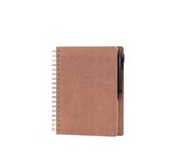 Faber-Castell & Rössler Papier 201554 - Carnet de notes vierge, 18 pages couleur Sienna et stylo à bille PolyBall noir