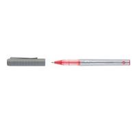 Faber-Castell Roller Free Ink Stylo à bille à encre liquide - Pointe conique 0,7 mm - Largeur de trait fin - Clip en métal - Couleur rouge Rouge G