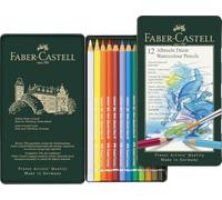 FABER-CASTELL - Set de crayons aquarellables Albrecht Dürer, 12 pièces | Crayons aquarellables d'artiste haut de gamme avec des pigments aquarellables et des couleurs éclatantes