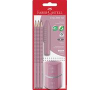FABER-CASTELL Kit Crayon graphite GRIP 2001, rose shadow