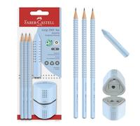 Faber-Castell Kit crayons GRIP 2001 bleu ciel blister