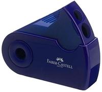 Faber-Castell Sleeve Taille-crayon double à réservoir Spitzdose bleu