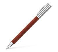 FABER-CASTELL - Stylo à bille Ambition Poirier, recharge B | Corps en bois de poirier avec mine noire grand format indélébile