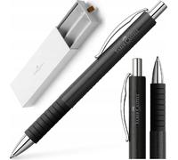 Faber-Castell Stylo à bille Essentio Black cuir ; 148889