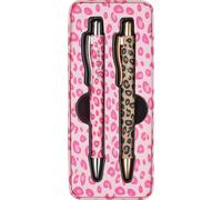 Faber-Castell - Stylo à bille Poly Ball Leo Sugarspots, lot de 2 | Coffret cadeau avec 2 stylos à bille dans un étui métallique, recharge XB indélébile pour une écriture confortable