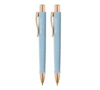 Faber-Castell - Stylo à bille Poly Ball Sky Blue, lot de 2 | Recharge XB remplaçable, indélébile, forme triangulaire ergonomique pour une écriture confortable