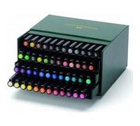 Faber-Castell Feutre PITT Artist Pen Studio Box 48 nuances simili cuir
