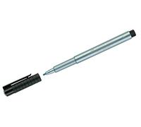 Faber-Castell Feutre PITT artist pen – Encre pigmentée 1,5 mm – Bleu métallique