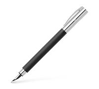FABER-CASTELL - Stylo plume Ambition Edelharz, noir argenté, plume M