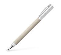 FABER-CASTELL - Stylo plume Ambition OpArt White Sand, plume M
