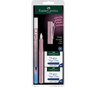 FABER-CASTELL - Stylo plume Grip 2010 Rose Shadows, plume M