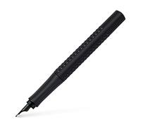 Faber-Castell - Stylo plume GRIP Edition, plume F All Black | Zone de préhension ergonomique et plume en acier inoxydable noir pour une écriture fluide
