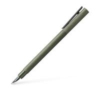 FABER-CASTELL - Stylo plume Neo Slim en aluminium, plume M, vert olive | Stylo plume avec plume en acier inoxydable et système de conversion pour cartouches