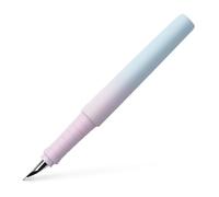 FABER-CASTELL - Stylo plume Poly Pen Blushing Sky, plume M | Stylo plume ergonomique avec finition Soft-Touch et plume en acier inoxydable