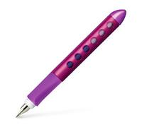 FABER-CASTELL - Stylo-plume scolaire Scribolino pour gauchers, mûre | Stylo plume ergonomique pour débutants avec plume L