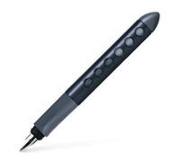 FABER-CASTELL - Stylo-plume scolaire Scribolino pour gauchers, noir | Manche ergonomique souple pour débutants avec plume L