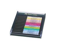 Faber-Castell Feutres PITT Artist Pen pinceaux tons pastels – étui de 12