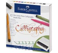 FABER-CASTELL Feutre PITT Artist Pen, boîte studio de 12