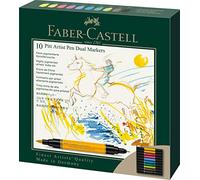 FABER-CASTELL Feutre PITT artist pen Dual Marker, étui de 10