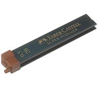 Faber-Castell Super-Polymer 120502 Lot de 12 mines fines - Degré de dureté 2B - 0,5 mm