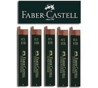 Faber-Castell SUPER-POLYMER Lot de 5 mines fines 0,5 HB)