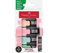 FABER-CASTELL Mini-surligneur TXTLNR Pastel, étui de 4