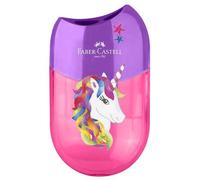 FABER-CASTELL Taille-crayon 2 trous 'Licorne', rose/violet