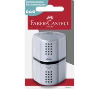 FABER-CASTELL - Taille-crayon Grip 2001 3 en 1 | Taille-crayon avec réservoir pour crayons à mine et crayons de couleur