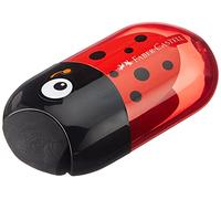 Faber-Castell – Taille-crayon double Coccinelle rouge/noir