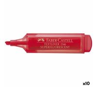 Faber-Castell Textliner 46 Rouge - 10 unités