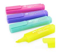 Faber-Castell Textliner 46 Superfluorescent + Pastel Surligneurs - Pochette De 4