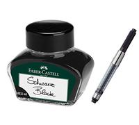 Faber-Castell Verre à encre pour instruments d'écriture avec convertisseur Noir + convertisseur encreur 62,5 ml