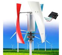 Fablestoryem Kit de Générateur d'éolienne 14000W, Kit de Générateur de Vent Vertical d'éolienne 12V/24V/48V/110V/220V, équipement de Producteur d'électricité, Kit d'énergie Domestique,Color-220V