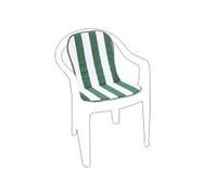 Fabotex Action Garden Coussin de Jardin Monobloc Blanc/Vert 75 x 38 x 2 cm