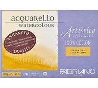 Fabriano Artistico Acquarello, aquarelle, extra blanc, grain fin, pressée à froid, 18 [unité de mesure, par exemple, feuilles ou grammes]