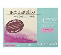 Fabriano Artistico White- Bloc26x36-300g- 20 Feuilles-Grain Satiné