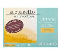 Fabriano Artistico White- Bloc26x36-300g-20feuilles-Grain Fin