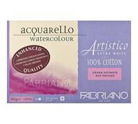 Fabriano Artistico X White- Bloc31x41-300g-20feuilles-Grain Satiné