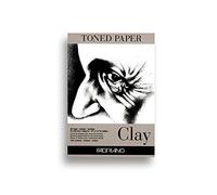 Fabriano Honsell Fabriano 19100497 Bloc de 50 feuilles de papier gris 120 g/m² 15% coton pour toutes les techniques de séchage Format A4