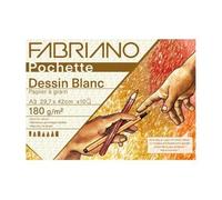 FABRIANO Pochette de papier dessin, 12 feuilles, A3 42x29,7 cm, 180 gsm