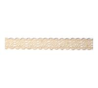 Fabric Tape Bordure De Dentelle, Beige, 17mm, Sur Rouleau, Boîte Blister 2,5m