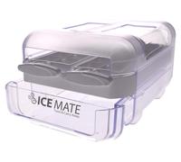 Fabricant de glaçons rotatif, capacité de 48 glaçons, transparent/blanc, en plastique