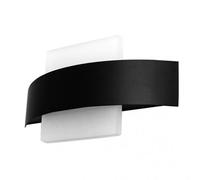 Fabrilamp 171162209 Applique Balayeuse Murale Carrée 8w 4000k Arc Noir 630 Lm Ip20 13x24x5 Cm