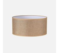 FABRILAMP - Jin Abat-Jour Cylindre E27 Marron 45Dx45dx22h Cm Tissu Saco-jute - FAB 176234502