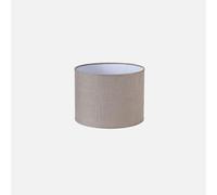 FABRILAMP - Abat-jour Cylindre Happy E27 Lin Gris 25dx25dx20h - FAB 176332528